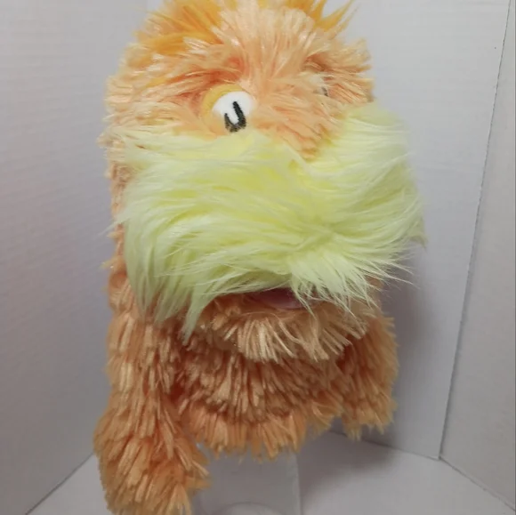 Dr. Seuss Manhattan Toy Hand Puppet Lorax 2002 Plush Stuffed Animal - Picture 7 of 12